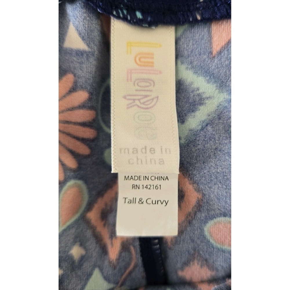 LuLaRoe One Size 2 Pair Mystery Leggings Multicolor - Picture 4 of 11